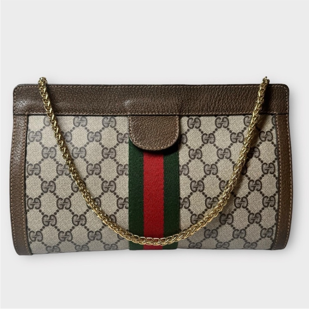 Gucci Ophidia Supreme GG Monogram Clutch / Crossbody Bag
